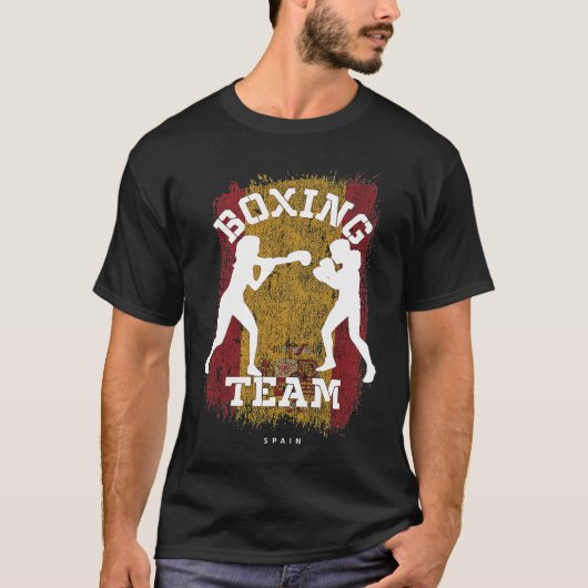 Womens Boxing Spain Combat Sports Fighter Boxing Tシャツ (正面)