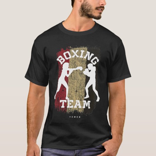Womens Boxing Yemen Combat Sports Fighter Boxing Tシャツ (正面)