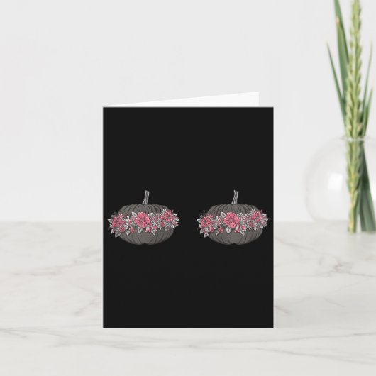 Womens Breast Cancer Awareness In October We Wear  カード (正面)