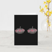 Womens Breast Cancer Awareness In October We Wear  カード (黄色い花)