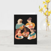 Womens Breastfeeding Lactation Consultant Birth Wo カード (黄色い花)