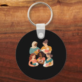 Womens Breastfeeding Lactation Consultant Birth Wo キーホルダー (正面)