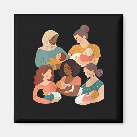 Womens Breastfeeding Lactation Consultant Birth Wo マグネット (正面)