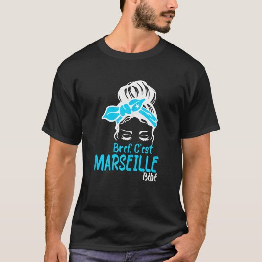 Womens Bref C'est Marseille Bébé Marseillais Suppo Tシャツ (正面)