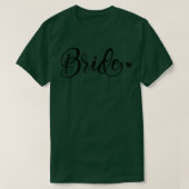 Womens Bride Funny Matching Wedding Party And Bach Tシャツ (デザイン正面)