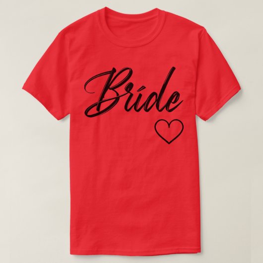 Womens Bride Party Outfit with Heart for Bachelore Tシャツ (デザイン正面)
