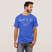 Womens Bride To Be 2020 Tshirt Tシャツ (正面フル)