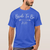 Womens Bride To Be 2020 Tshirt Tシャツ (正面)