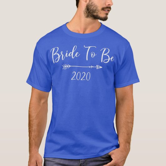 Womens Bride To Be 2020 Tshirt Tシャツ (正面)