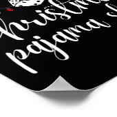 Womens Bunco Christmas Pajama Dice Game Night ポスター (角)