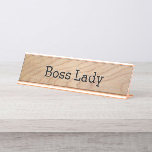 Womens Businessボスの女性 デスクネームプレート