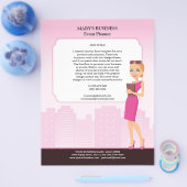 Women's Business Flyerテンプレート（バージョン1） チラシ (シングル)