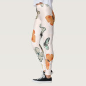 Women's Butterfly Fashion Leggings レギンス (左)