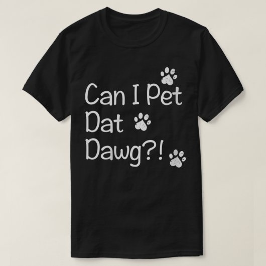 Womens Can I Pet Dat Dawg VNeck Tシャツ (デザイン正面)