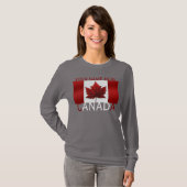 Women's Canada Shirtカスタム Canada Plus Size Shirt Tシャツ (正面フル)