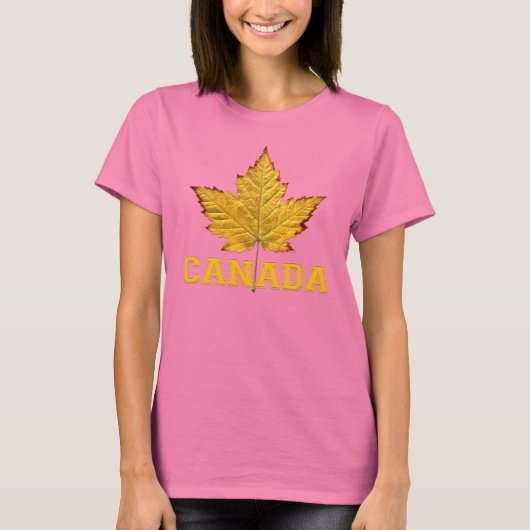 Women's Canada Shirt Jersey Canadaお土産シャツ Tシャツ (正面)