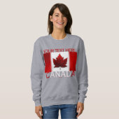 Women's Canada Sweatshirt Personalize Canada Shirt スウェットシャツ (正面フル)