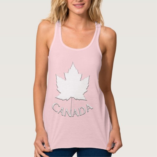 Women's Canada Tank Top パーソナライズされた Canadaシャツ タンクトップ (正面)