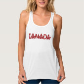 Women's Canada Tank Top Plus Size Canada Shirts タンクトップ (正面)