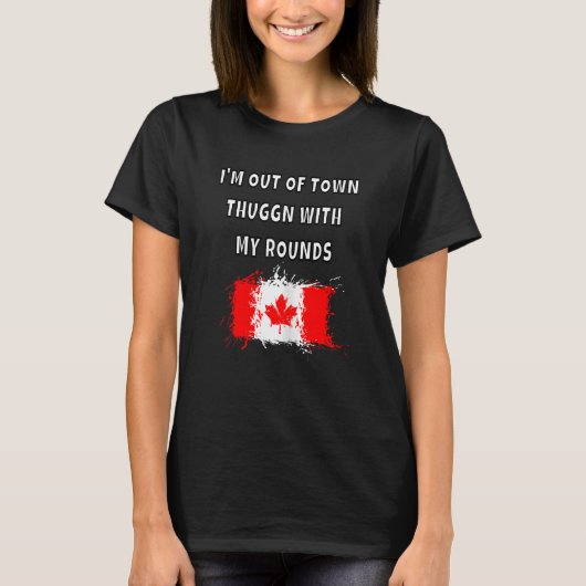 Womens Canadian Travel Outfit Girls Group Vacation Tシャツ (正面)