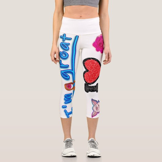 Women's capri leggings カプリレギンス (正面)