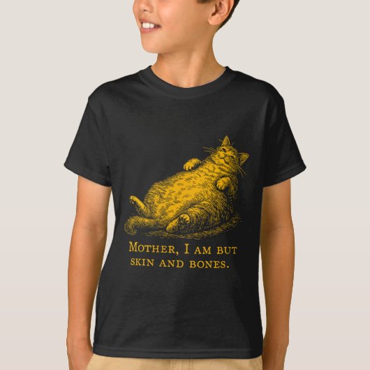 Womens Cat Mother I Am But Skin And Bones Funny Vi Tシャツ (正面)