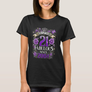 Womens Chapter 21 Fabulous Since 2004 21st Birthda Tシャツ
