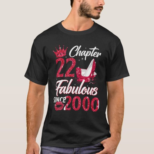 Womens Chapter 22 Fabulous Since 2000 22Nd Birthda Tシャツ (正面)