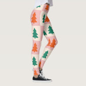 Women's Checkered Christmas Leggings レギンス (右)