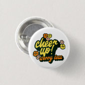 WOMEN'S CHEER UP WORRY LESS BUTTON  缶バッジ (正面&裏面)