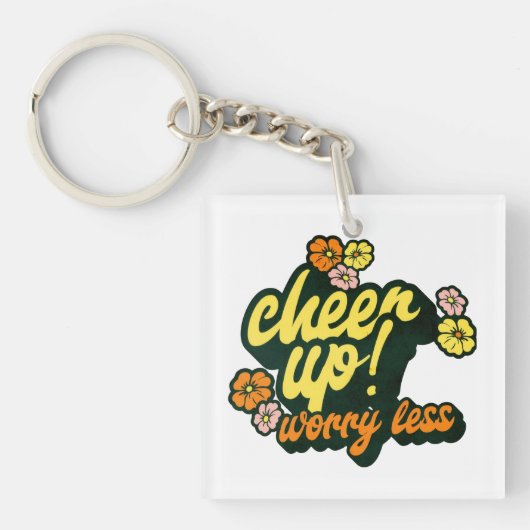 WOMEN'S CHEER UP WORRY LESS KEYCHAIN  キーホルダー (正面)