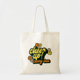 WOMEN'S CHEER UP WORRY LESS TOTE BAG トートバッグ