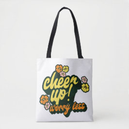 WOMEN'S CHEER UP WORRY LESS TOTE BAG トートバッグ