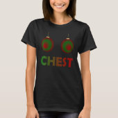 Womens Chest Nuts Chestnuts Christmas Matching Cou Tシャツ (正面)