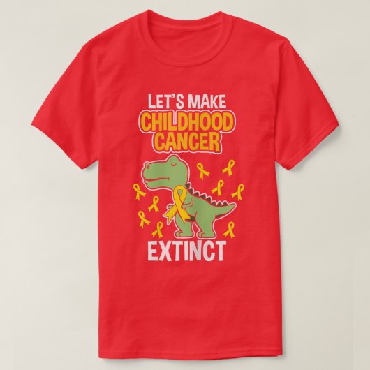 Womens Childhood Cancer Extinct Dinosaur Dino Pedi Tシャツ (デザイン正面)