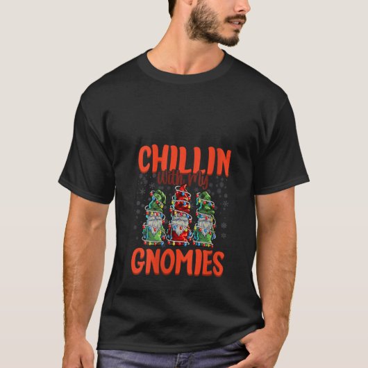 Womens Chillin With My Gnomies Womens Three Christ Tシャツ (正面)