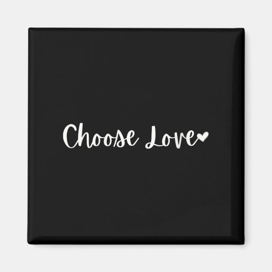 Womens Choose Love Motivational Mantra V-neck  マグネット (正面)