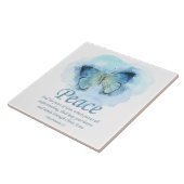 Women's Christian Bible Verse Butterfly：平和 タイル (側面)