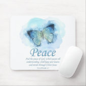 Women's Christian Bible Verse Butterfly：平和 マウスパッド (マウス)