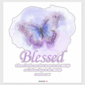 Women's Christian Bible Verse Butterfly 賛美:  シール (シート)