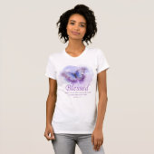 Women's Christian Bible Verse Butterfly 賛美: Tシャツ (正面フル)