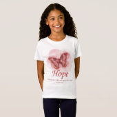 Women's Christian Butterfly Bible Verse：希望 Tシャツ (正面フル)