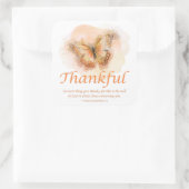 Women's Christian Butterfly Bible Verse：感謝 スクエアシール (バッグ)