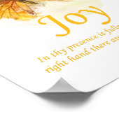 Women's Christian Butterfly Bible Verse: Joy ポスター (角)