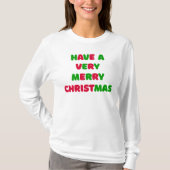 Women's Christmas Long Sleeve T-Shirt Tシャツ (正面)