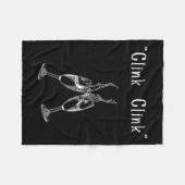 Womens Clink Clink V-neck フリースブランケット (正面(横))