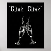 Womens Clink Clink V-neck  ポスター (正面)