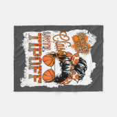 Womens Cly Until Tip-off Funny Quote Basketball Me フリースブランケット (正面(横))
