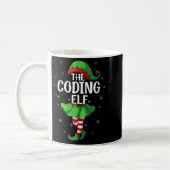 Womens Coding Elf Christmas Girls Women Elf Squad  コーヒーマグカップ (左)