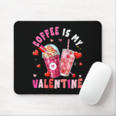 Women's Coffee Is My Valentine Hearts Matching Dri マウスパッド (マウス)